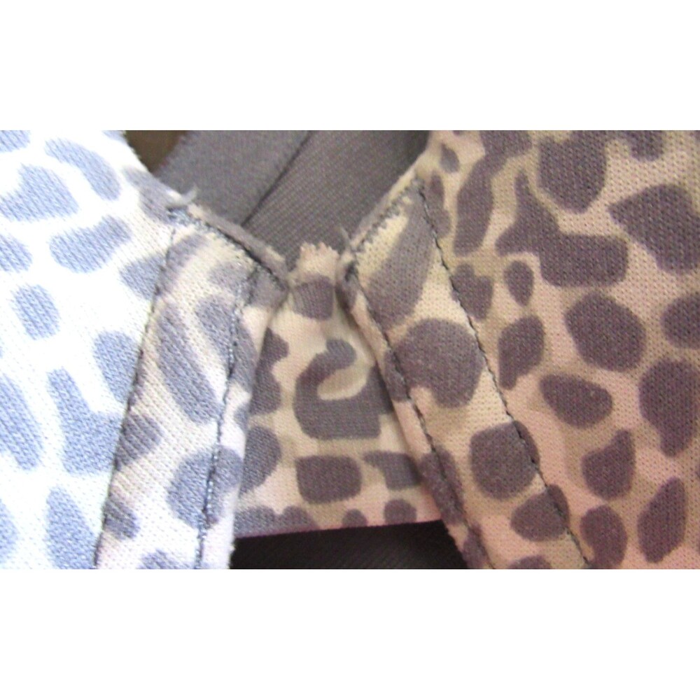 Warners No Side Effects T-Shirt Bra 01356 Underwire Gray Animal Print Size 40C - Picture 6 of 6